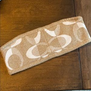 Coach Signature Winter Knit Headband